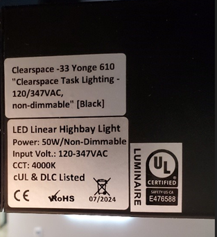 LED light.
