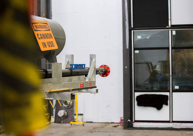 Tests being conducted at Northbrook Fenestration Laboratory
