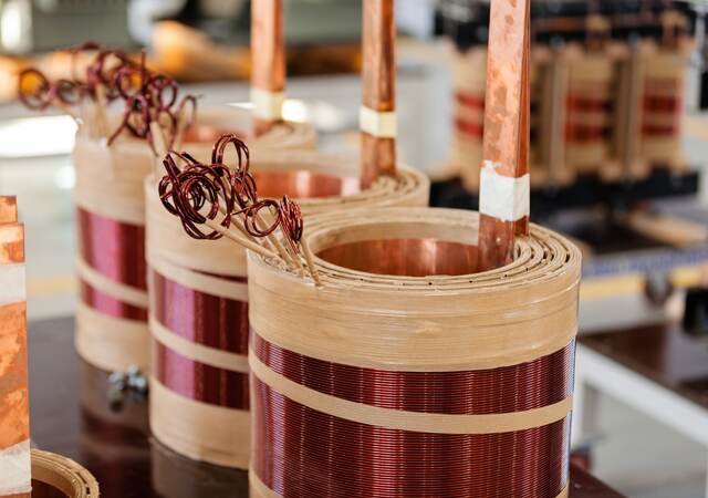 High voltage transformer.