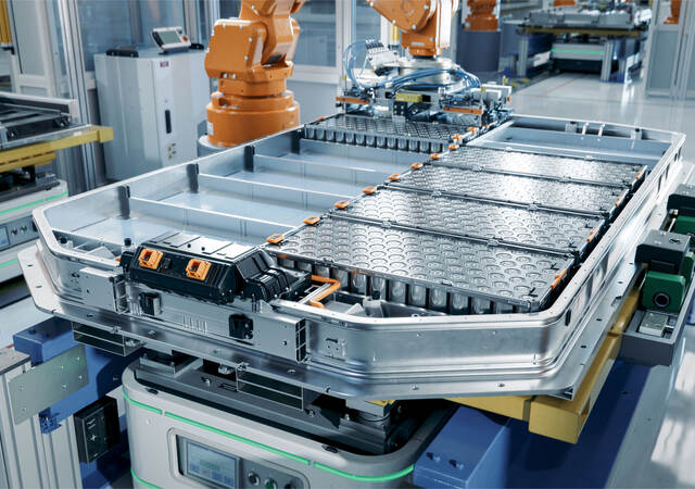 EV battery pack production line