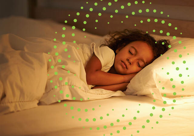 A child sleeping peacefully