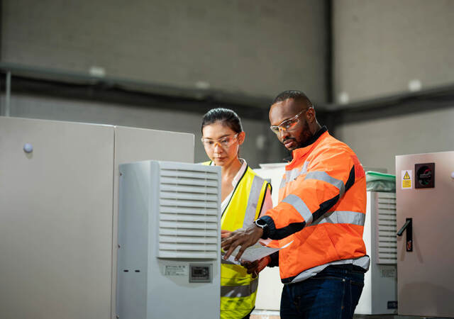 two engineers working together