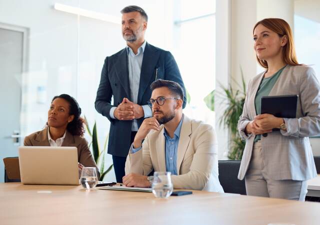 office workers in a meeting