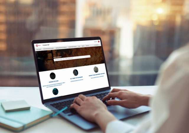 person using product iq website