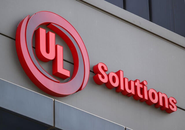 A UL Solutions sign on a building