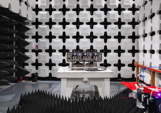 A wireless device being tested at UL Solutions