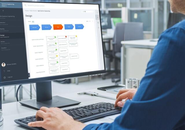 A person using Stages software