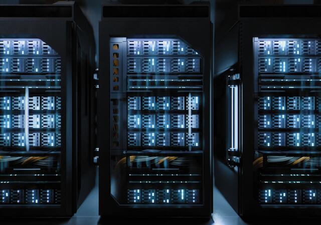 Server room data center for cloud computing