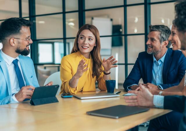 people having meeting in an office