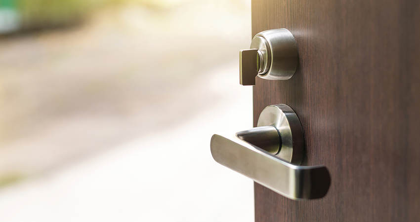 Image of a door which is slightly open