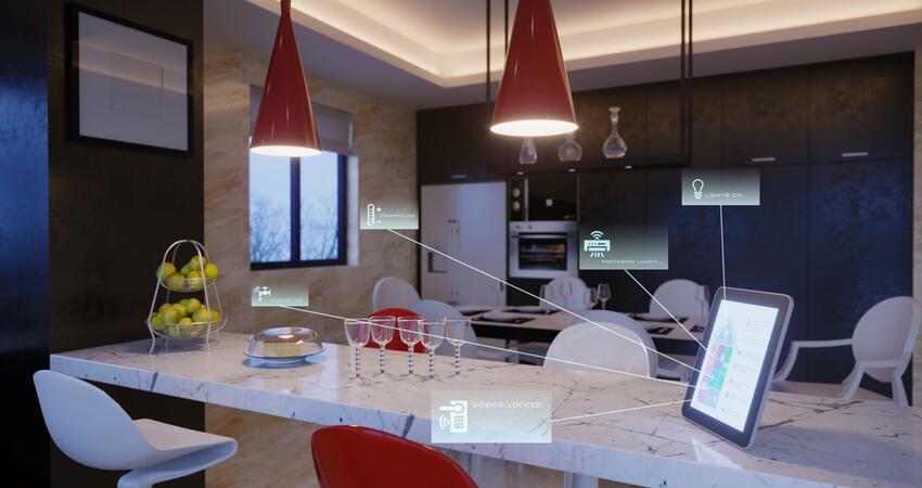 Smart home control in kitchen