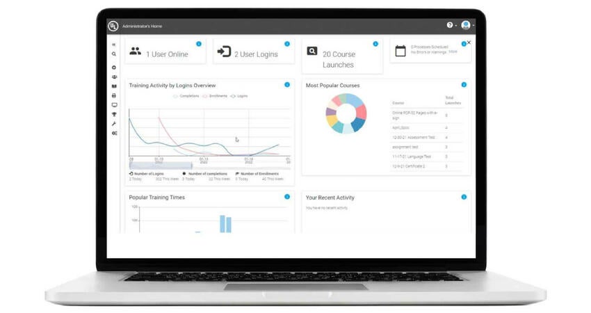 PureSafety software administrative dashboard
