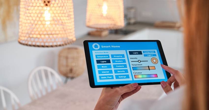 Tablet at smart home