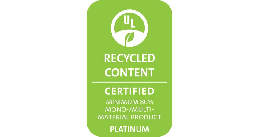 Recycled content platinum Mark