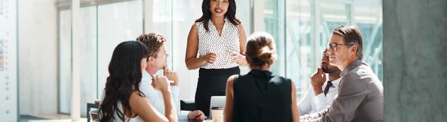 Photo of a business meeting