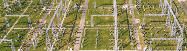 Electrical substation field 