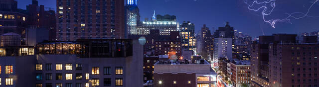 Lightning bolts in New York