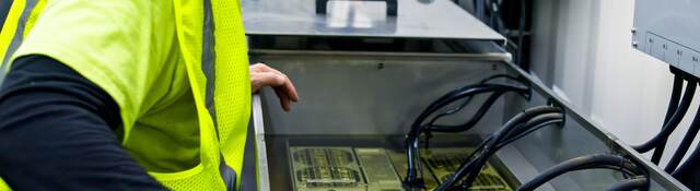 Immersion cooling fluids in a data center.