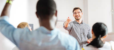 trainer in the classroom