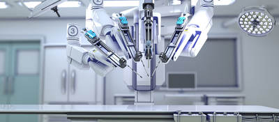 Medical robots on an operating table