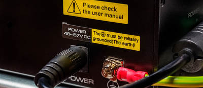 Marking and labeling on the back of an electrical component