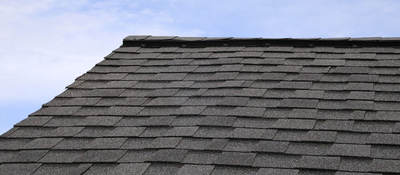 Photo of a shingled roof