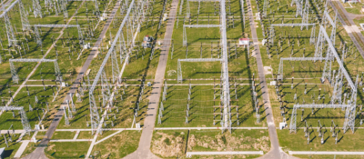 Electrical substation field 