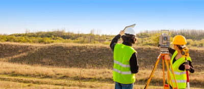 Employees performing an environmental assessment