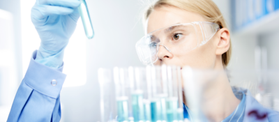 Woman working in a laboratory