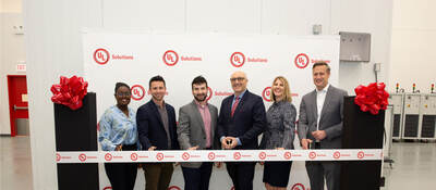 UL Solutions team cutting a ribbon