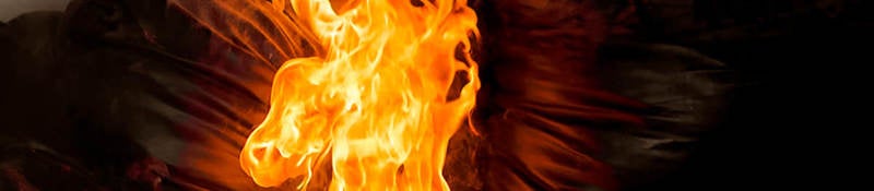 Flame testing on a couch