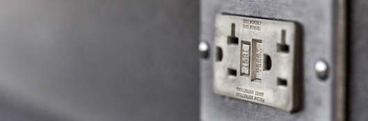 GFCI electrical wall outlet