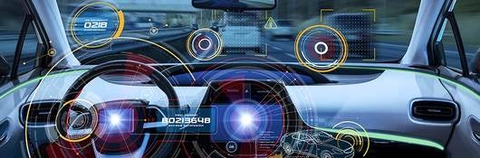 Driverless vehicle heads up display