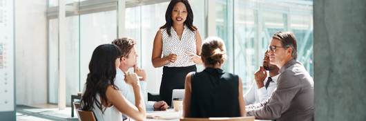 Photo of a business meeting