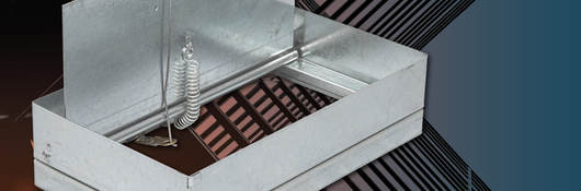 Dynamic ceiling damper by Metal-Fab Inc. 