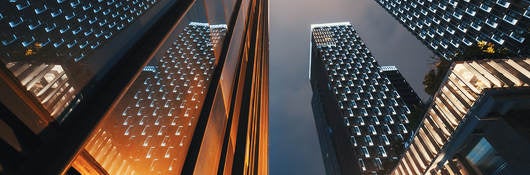 Skyscrapers at night