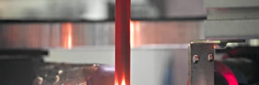 Conducting a combustion (fire) test