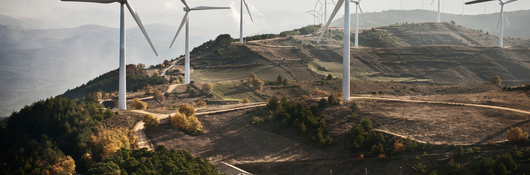 Wind Turbines near substation