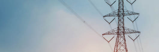 Powerline during a sunrise