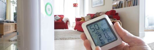 Dehumidifier and energy monitor in home.