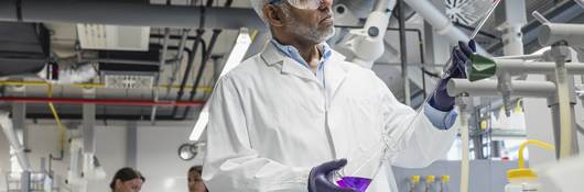 Scientists working in the laboratory.