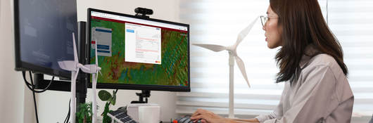 Renewable Resource Assessment Platform displayed on computer screen