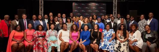 Group photo of cohort on final night of program. 