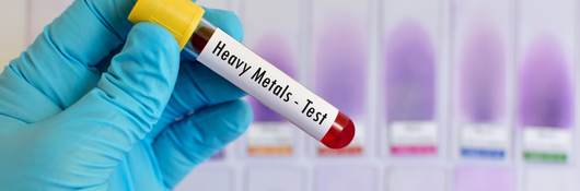 Heavy metals test tube.