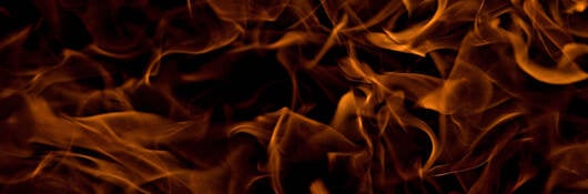 Flames on a black background