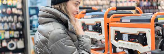 Shopping for portable generators.