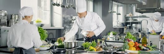 Chefs in a kitchen