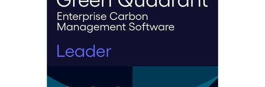 2026 Verdantix Green Quadrant: Enterprise Carbon Management Software Leader image.