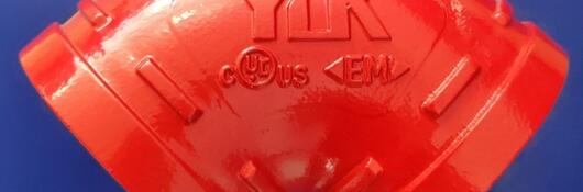 Pipe fitting with counterfeit UL Certification Mark.