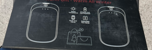 Rechargeable hand warmers packaging that bears an unauthorized UL Certification Mark.